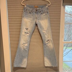 Abercrombie & Fitch Distressed Light Blue Jeans - size 2 R